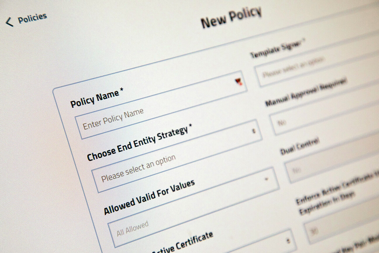 Certificate Policy Enforcement (© Peter Gervais) Certificate Policy Enforcement (© Peter Gervais)