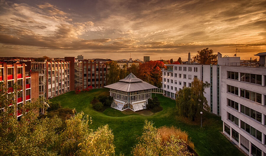 View over Darmstadt from our offices. (© Peter Gervais) View over Darmstadt from our offices