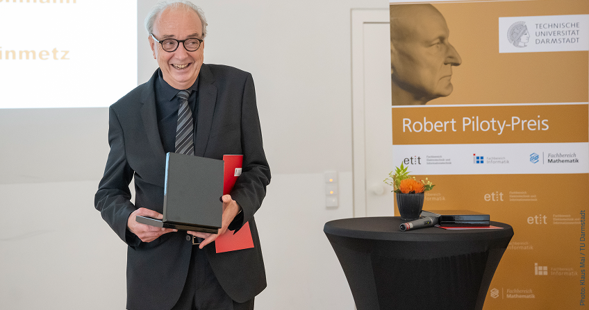 Prof. Dr. Johannes Buchmann received Robert Piloty Prize (© Klaus Mai / TU Darmstadt) Prof. Dr. Johannes Buchmann received Robert Piloty Prize