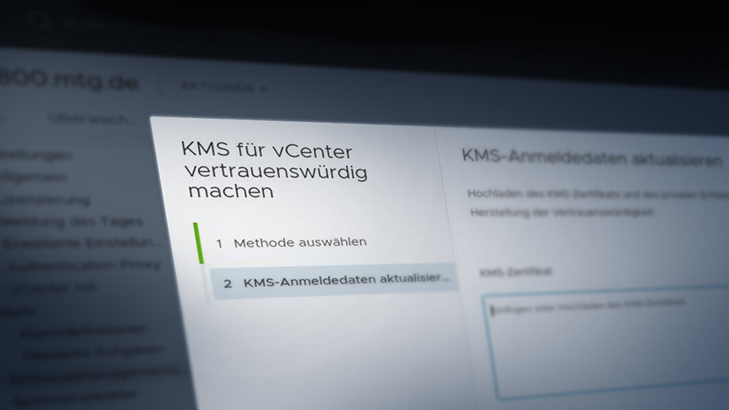 Key Management Lösung for VMware-Encryption