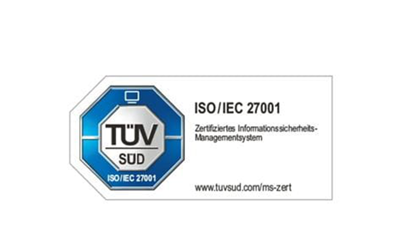 Certification according to ISO/IEC 27001:2017 Certification according to ISO/IEC 27001:2017